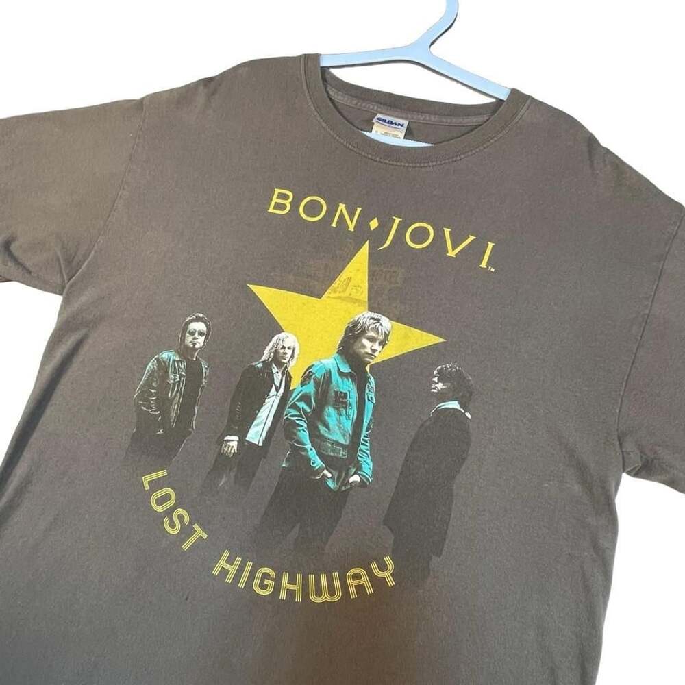 Bon Jovi Lost Highway Tour 2008 North America Concert T-Shirt Size L